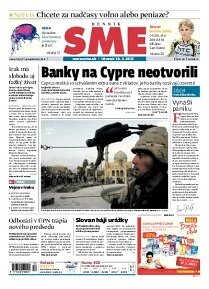 Obálka e-magazínu SME 19.3.2013