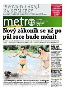 Obálka e-magazínu deník METRO 25.7.2014