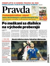 Obálka e-magazínu Pravda 13. 10. 2014
