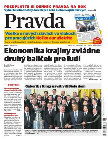 Obálka e-magazínu Pravda 4. 2. 2015