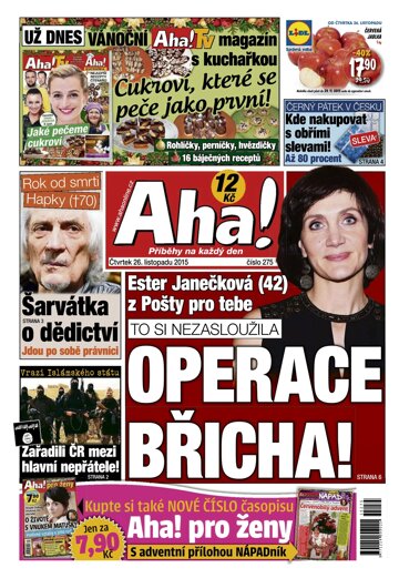 Obálka e-magazínu AHA! 26.11.2015