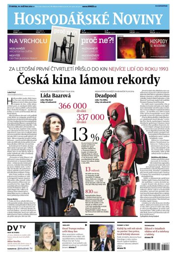 Obálka e-magazínu Hospodářské noviny 097 - 19.8.2016
