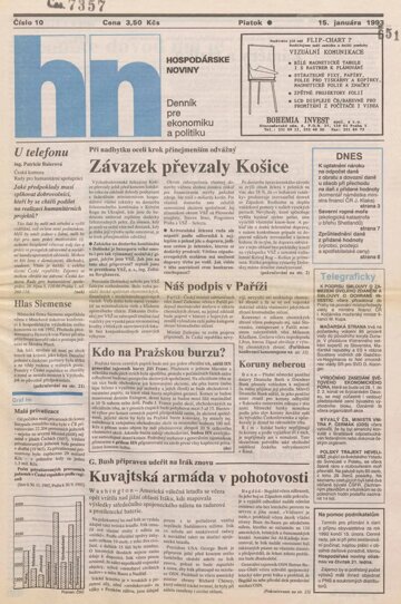 Obálka e-magazínu HN_15.1.1993