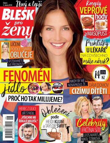 Obálka e-magazínu Blesk pro ženy 5.2.2018