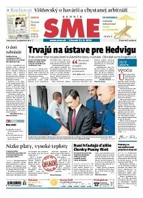 Obálka e-magazínu SME 21.8.2012