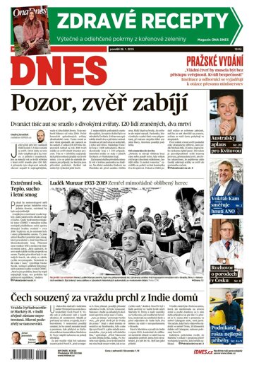 Obálka e-magazínu MF Dnes 28.1.2019