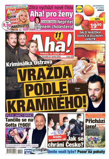 Obálka e-magazínu AHA! 27.1.2020