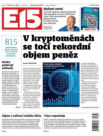 Obálka e-magazínu E15 14.5.2021