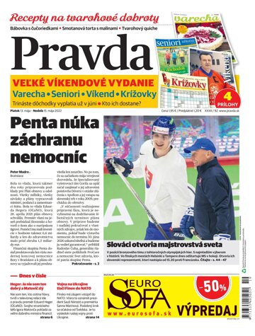 Obálka e-magazínu Pravda 13. 5. 2022