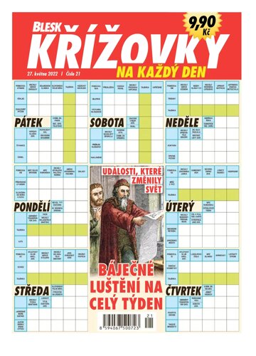 Obálka e-magazínu BLESK KŘÍŽOVKY NA KAŽDY DEN - 21/2022