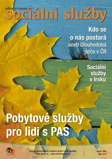 Obálka e-magazínu Sociální služby 10/2016