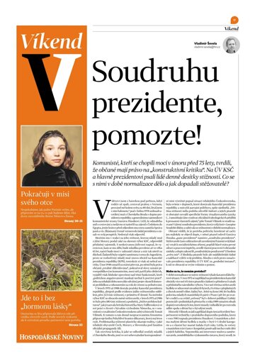 Obálka e-magazínu Hospodářské noviny - příloha Víkend 035 - 17.2.2023 Víkend