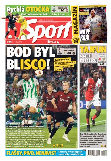 Obálka e-magazínu Sport 6.10.2023