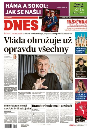 Obálka e-magazínu MF Dnes 23.11.2023