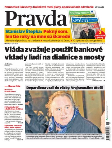 Obálka e-magazínu Pravda 30. 4. 2024