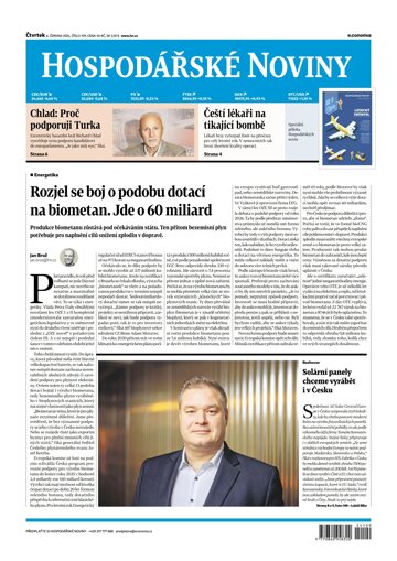 Obálka e-magazínu Hospodářské noviny 109 - 6.6.2024