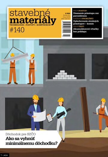 Obálka e-magazínu Stavebné materiály 3/2024