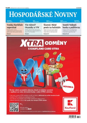 Obálka e-magazínu Hospodářské noviny 172 - 7.9.2026