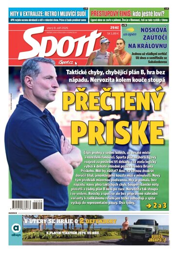 Obálka e-magazínu Sport 8.9.2026