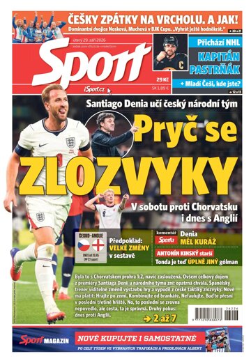 Obálka e-magazínu Sport 29.9.2026