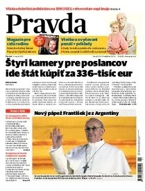 Obálka e-magazínu Pravda 14. 3. 2013