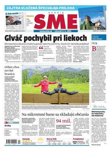 Obálka e-magazínu SME 9.6.2015