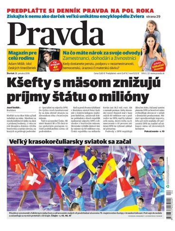 Obálka e-magazínu Pravda 28. 1. 2016