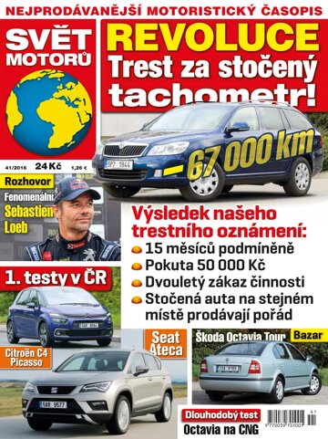 Obálka e-magazínu Svět motorů 10.10.2016