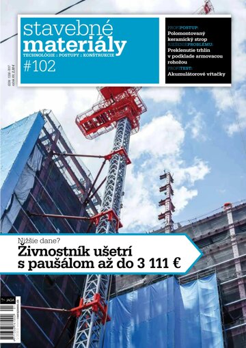 Obálka e-magazínu Stavebné materiály 1/2018