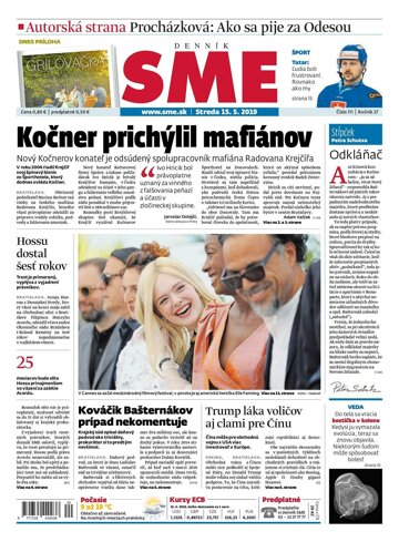 Obálka e-magazínu SME 15.5.2019