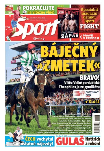 Obálka e-magazínu Sport 14.10.2019