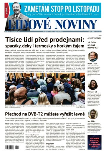 Obálka e-magazínu Lidové noviny 19.11.2019