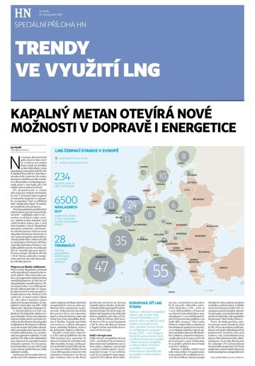 Obálka e-magazínu Hospodářské noviny - příloha 226 - 21.11.2019 Trendy ve využití LNG