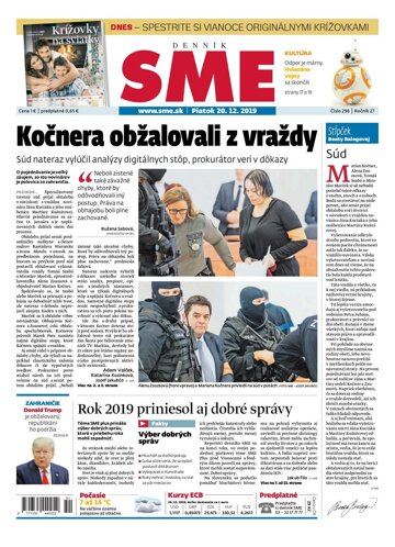 Obálka e-magazínu SME 20.12.2019-0