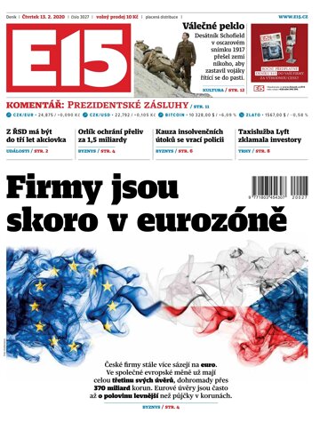 Obálka e-magazínu E15 13.2.2020