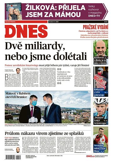 Obálka e-magazínu MF Dnes 4.6.2020