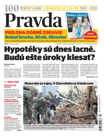 Obálka e-magazínu Pravda 30. 12. 2020