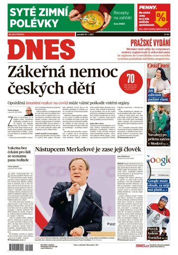 Obálka e-magazínu MF Dnes 18.1.2021