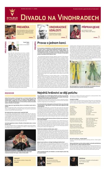 Obálka e-magazínu Hospodářské noviny - příloha 014 - 20.1.2022 Divadlo na Vinohradech