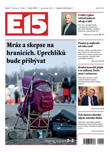 Obálka e-magazínu E15 3.3.2022