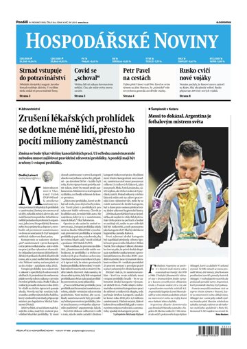 Obálka e-magazínu Hospodářské noviny 244 - 19.12.2022