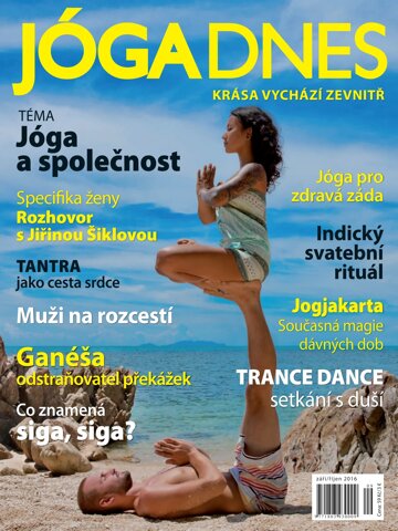 Obálka e-magazínu JÓGA DNES září/říjen 2016