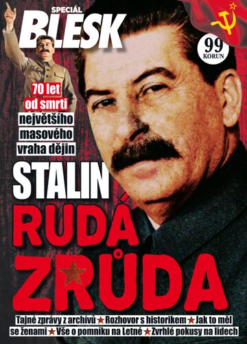 Obálka e-magazínu Blesk extra speciál č.1/2023 Stalin - Rudá zrůda