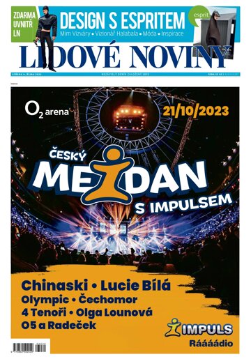 Obálka e-magazínu Lidové noviny 4.10.2023