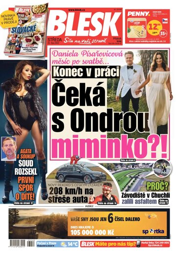 Obálka e-magazínu Blesk 25.10.2023