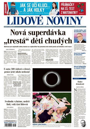 Obálka e-magazínu Lidové noviny 9.4.2024