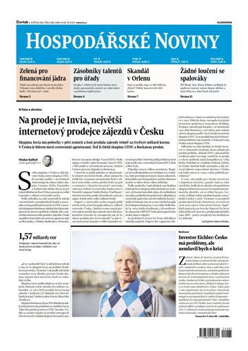 Obálka e-magazínu Hospodářské noviny 085 - 2.5.2024