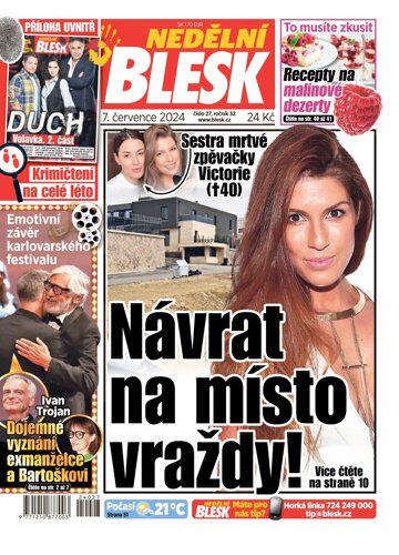 Obálka e-magazínu Nedělní Blesk 7.7.2024