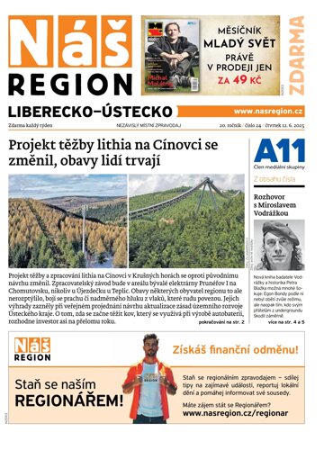 Obálka e-magazínu Náš Region - Liberecko 24/2025