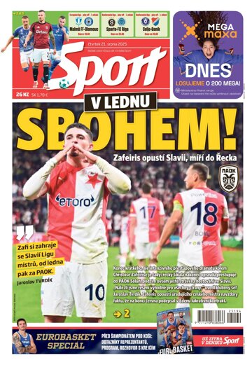 Obálka e-magazínu Sport 21.8.2025